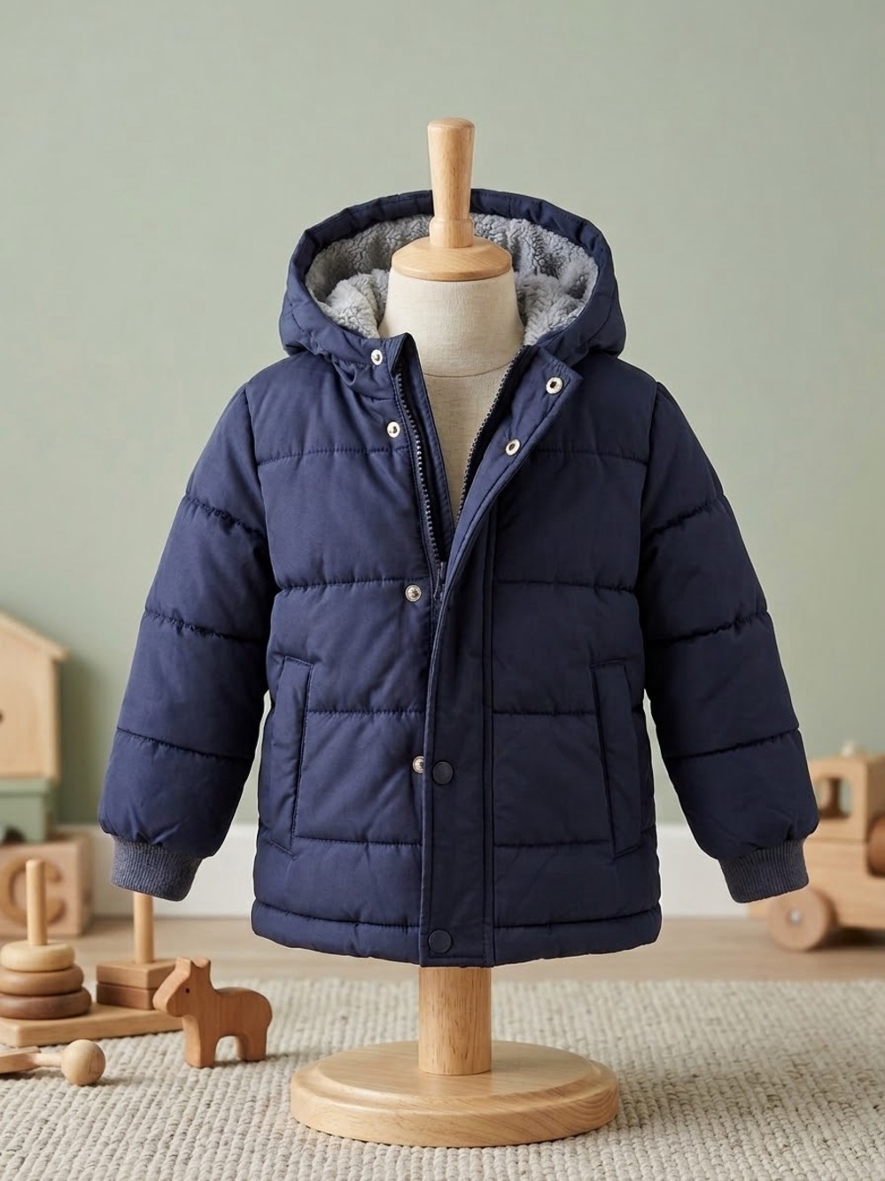 Kids jacket interior label
